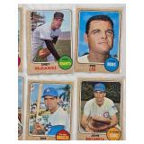 Lot of 21 High Number Topps 1968 Vintage Baseball Cards