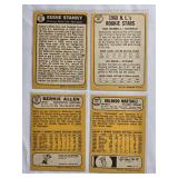 Lot of 21 High Number Topps 1968 Vintage Baseball Cards