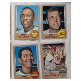 Lot of 21 High Number Topps 1968 Vintage Baseball Cards