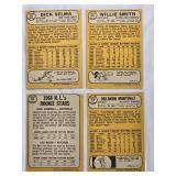 Lot of 21 High Number Topps 1968 Vintage Baseball Cards