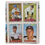 Lot of 20 Topps 1967 Vintage Baseball Cards -  Some with Blurry Backs