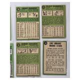 Lot of 20 Topps 1967 Vintage Baseball Cards -  Some with Blurry Backs