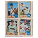 Lot of 20 Topps 1968 Vintage Baseball Cards