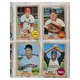 Lot of 20 Topps 1968 Vintage Baseball Cards