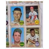 Lot of 20 Topps 1968 Vintage Baseball Cards