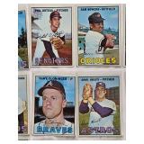 Lot of 20 Topps 1967 Vintage Baseball Cards - Some with Blurry Backs