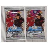 Lot of 2 Unopened Packs 2023 Bowman Chrome