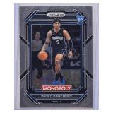 Paolo Banchero Rookie 2022-23 Panini Prizm Monopoly #66