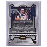 Jaden McDaniels 2023-24 Blue Pulsar Panini Prizm #238 Numbered 55/99