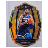 Karl-Anthony Towns 2018-19 Panini Select Gold Die Cut #170 Numbered 60/65