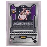 LeBron James 2023-24 Panini Prizm Orange Cracked Ice Refractor #63