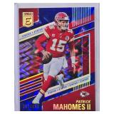 Patrick Mahomes 2022 Panini Donruss Elite Foil #38 Numbered 302/499