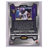 K.J. Osborn 2023 Panini Prizm Blue Refractor #194, Numbered 4/25