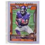 Stefon Diggs Rookie Topps Chrome Orange Refractor #148