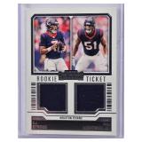 C.J. Stroud & Will Anderson Jr. Dual Relic Rookie Ticket 2023 Panini Contenders #DS-5