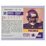John Randle Rookie 1991 NFL Pro Set #835