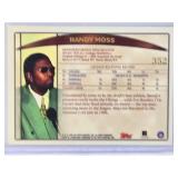 Randy Moss Gold Rookie SP 1998 Topps Draft Picks #352