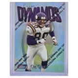 Cris Carter 1997 Topps Finest Dynamos Insert Card 127 Theme D26