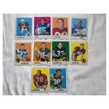 Lot of 10 Vintage NFL Football Cards from 1969