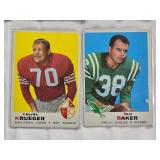 Lot of 10 Vintage NFL Football Cards from 1969