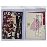 Lot of 2 Brett Favre Rookie Cards 1991 NFL Pro Set #290 & 1991 Classic Draft Picks #129