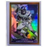Adrian Peterson 2009 Topps Chrome Gold Refractor #TC28 Numbered 6/649