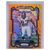 John Randle 2023 Panini Prizm Orange Wave Refractor #196 Numbered 16/60
