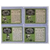 Lot of 4 Vintage 1970 Topps Hockey Cards George Armstrong, Paul Popiel, Ron Schock, Gilles Marotte