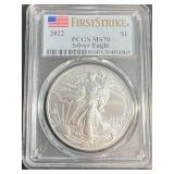2022 AMERICAN SILVER EAGLE PCGS MS70