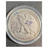 1939 US WALKING LIBERTY HALF DOLLAR IN AIRTITE