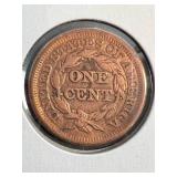 1849 US BRAIDED HAIR LARGE CENT