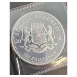 2018 AFRICAN ELEPHANT 1 TROY OZ .9999 FINE SILVER