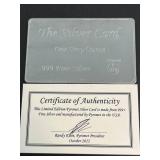 1 TROY OZ .999 FINE SILVER 