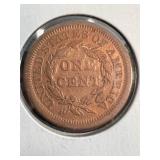 1850 US BRAIDED HAIR LARGE CENT