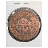 1851 US BRAIDED HAIR LARGE CENT