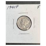 1941 US MERCURY DIME