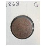 1868 US INDIAN HEAD CENT