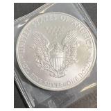 2008 AMERICAN SILVER EAGLE 1 TROY OZ .999 FINE SILVER