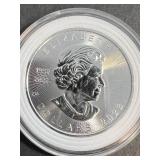 2023 CANADIAN MAPLE LEAF 1 TROY OZ .9999 FINE SILVER IN AIRTITE