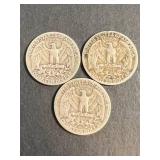 3 US WASHINGTON QUARTERS