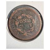 1852 US BRAIDED HAIR LARGE CENT
