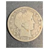1912-D US BARBER HALF DOLLAR