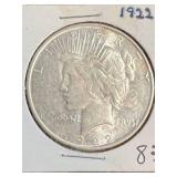 1922-D US PEACE SILVER DOLLAR