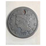 1841 US BRAIDED HAIR LARGE CENT