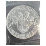 1 TROY OZ .999 FINE SILVER HORSE OF WAR ROUND