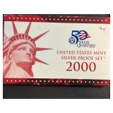 2000 US MINT SILVER PROOF SET