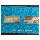 2 TROY OZ .999 FINE SILVER THE OFFICIAL INGOTS OF THE US