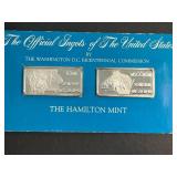 2 TROY OZ .999 FINE SILVER THE OFFICIAL INGOTS OF THE US