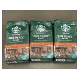 Starbucks Pike Place Roast Medium Roast Ground Coffee 12 oz - 3 Bags