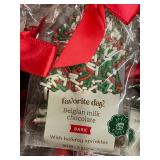 E 3 - Favorite Day Belgian Milk Chocolate Bark with Holiday Sprinkles